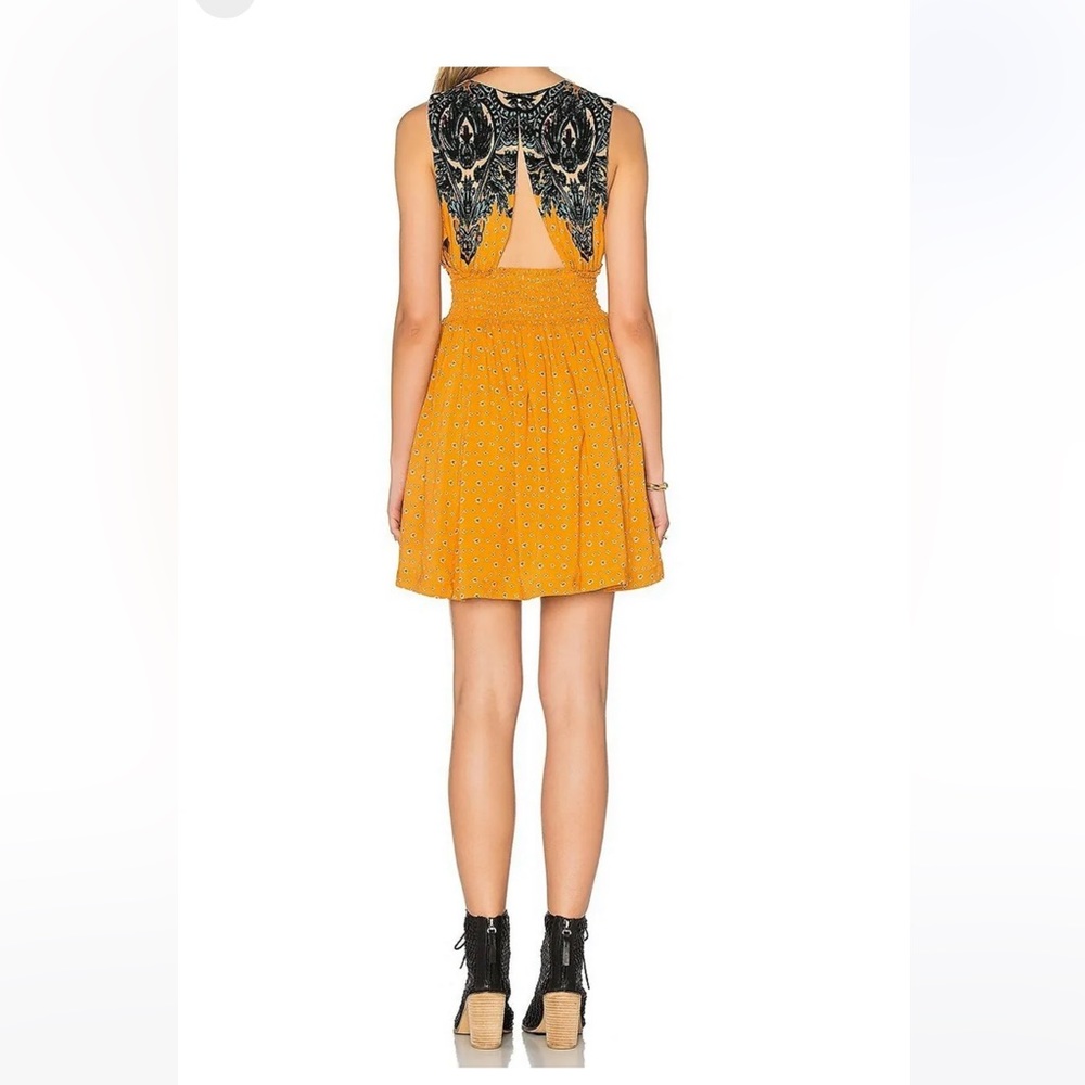 Free People Walking Through My Dreams Dress Goldensun - Picture 12 of 14